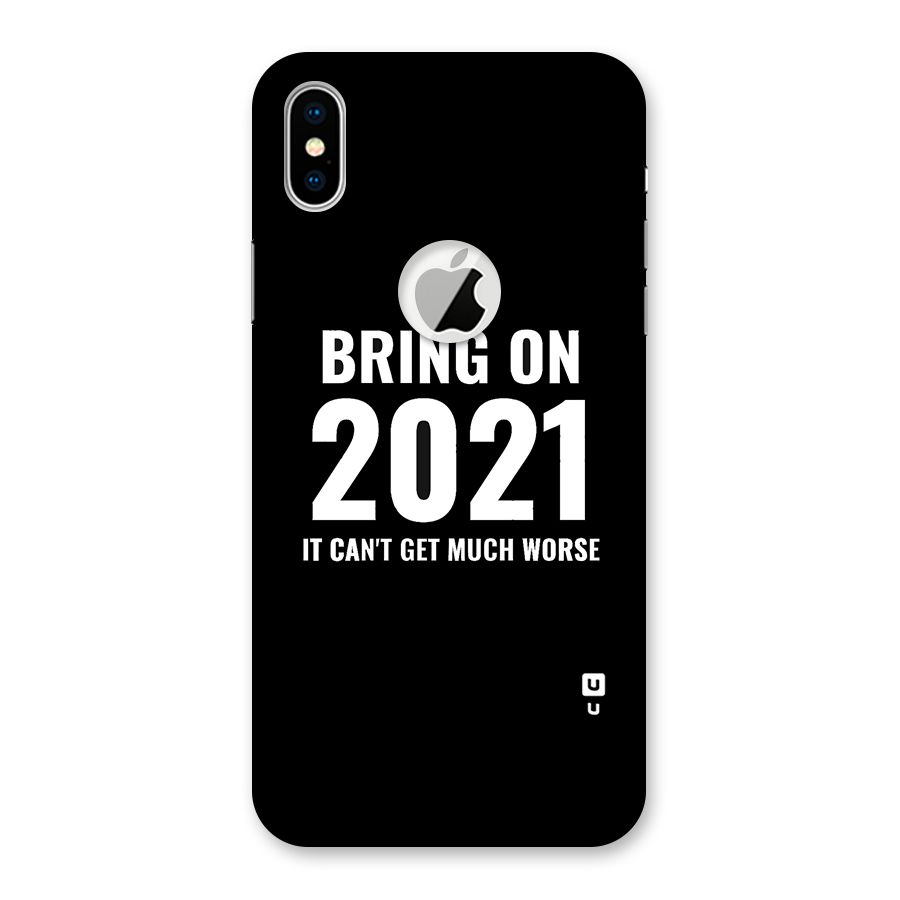 Bring On 2021 Back Case for iPhone X Logo Cut