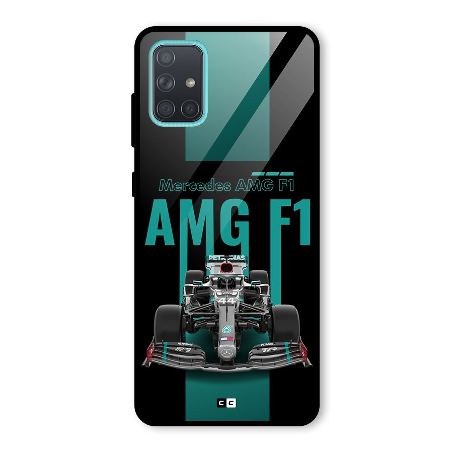Brisk Car Glass Back Case for Galaxy A71