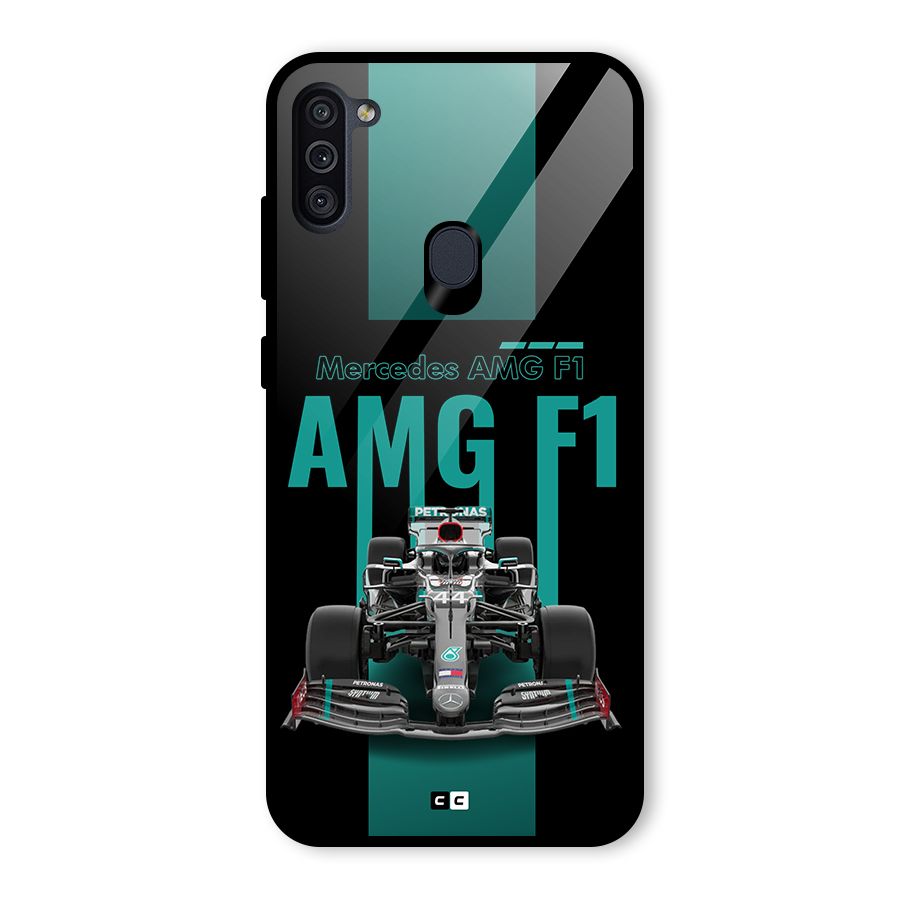 Brisk Car Glass Back Case for Galaxy M11