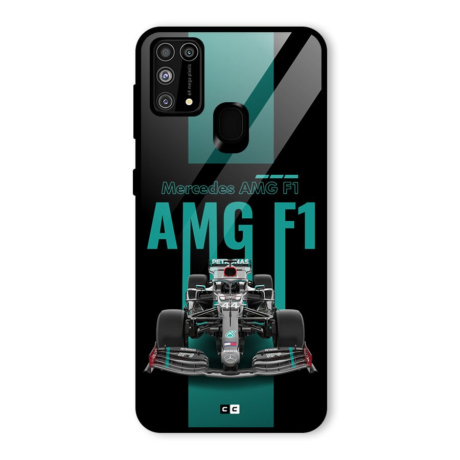 Brisk Car Glass Back Case for Galaxy M31