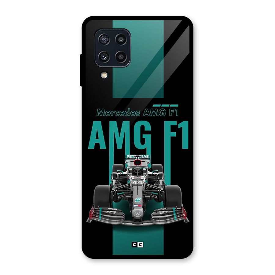 Brisk Car Glass Back Case for Galaxy M32