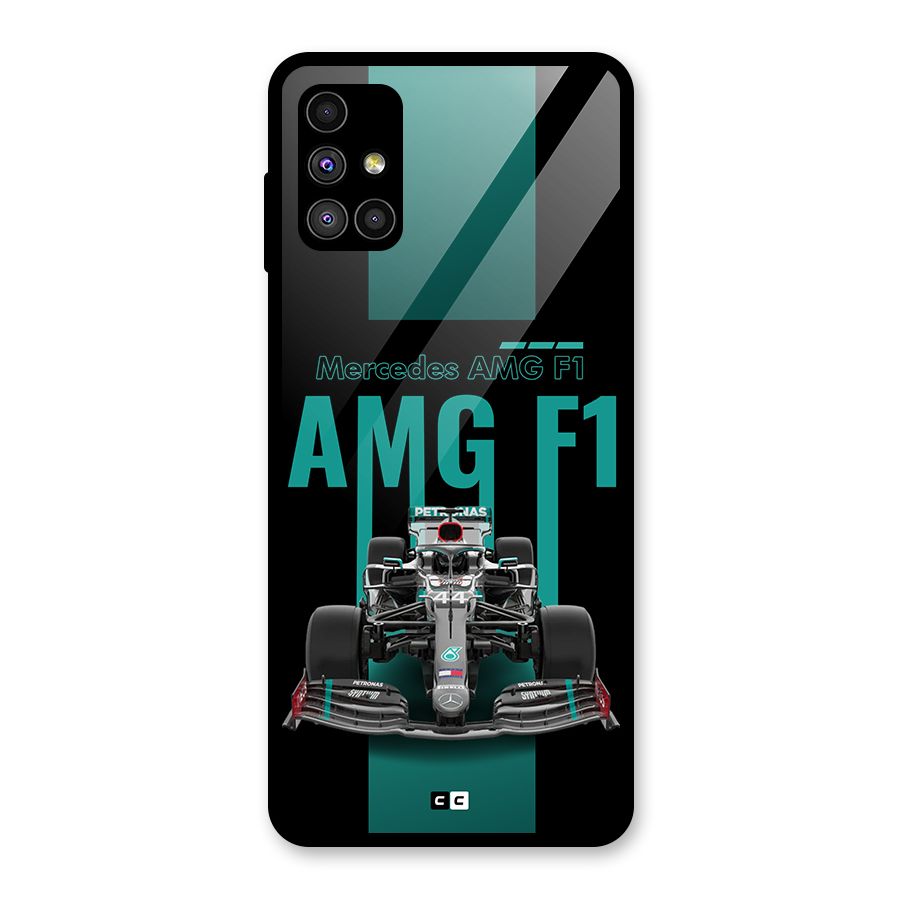Brisk Car Glass Back Case for Galaxy M51