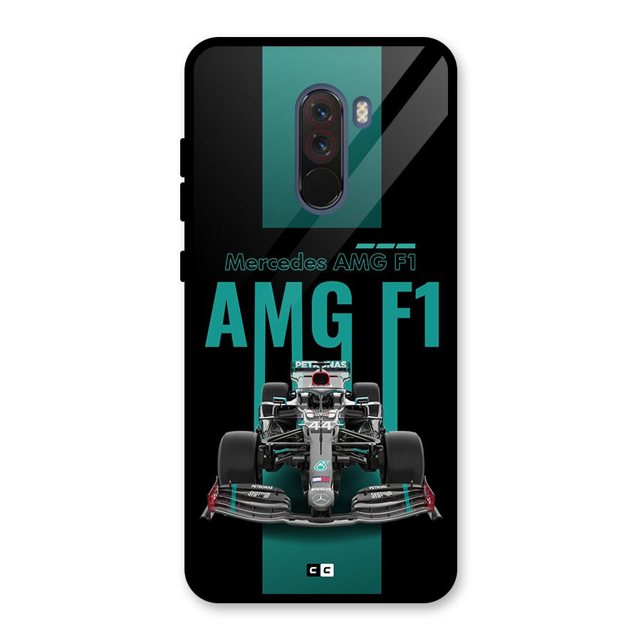 Brisk Car Glass Back Case for Poco F1