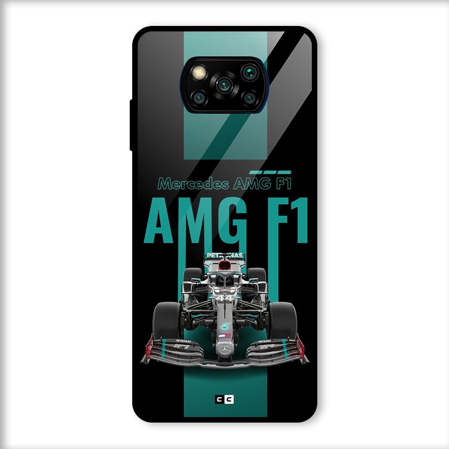 Brisk Car Glass Back Case for Poco X3