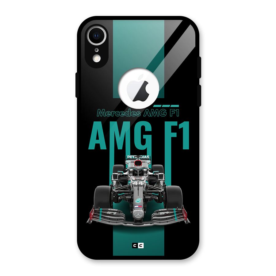 Brisk Car Glass Back Case for iPhone XR Logo Cut