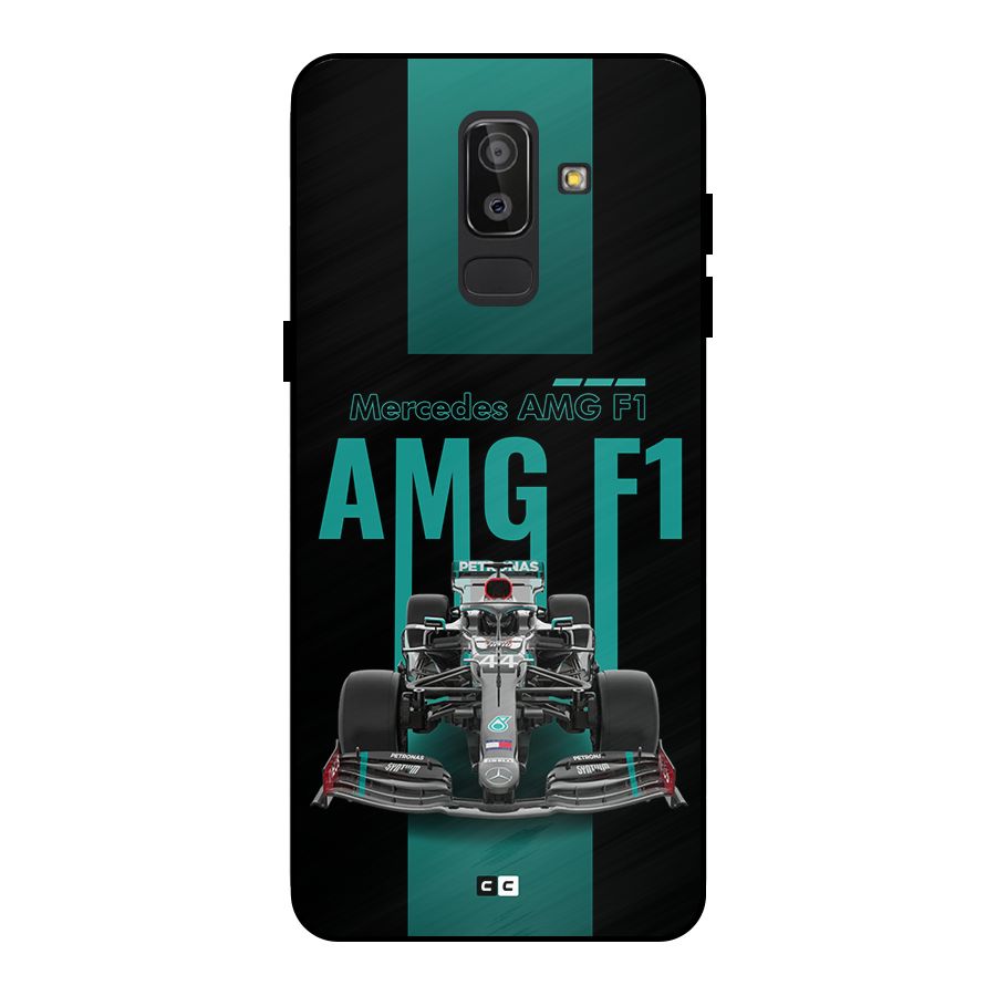 Brisk Car Metal Back Case for Galaxy J8