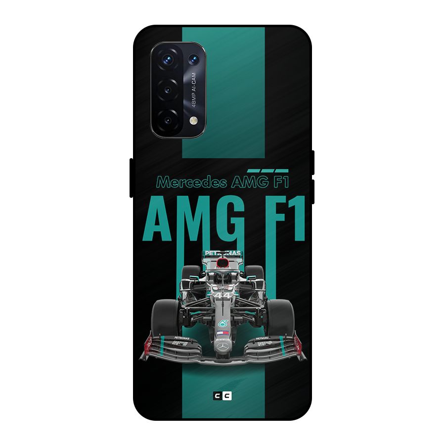 Brisk Car Metal Back Case for Oppo A74 5G