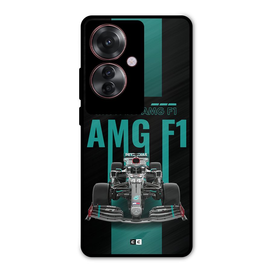 Brisk Car Metal Back Case for Oppo F25 Pro