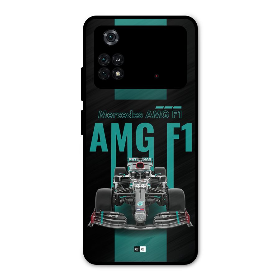 Brisk Car Metal Back Case for Poco M4 Pro 4G