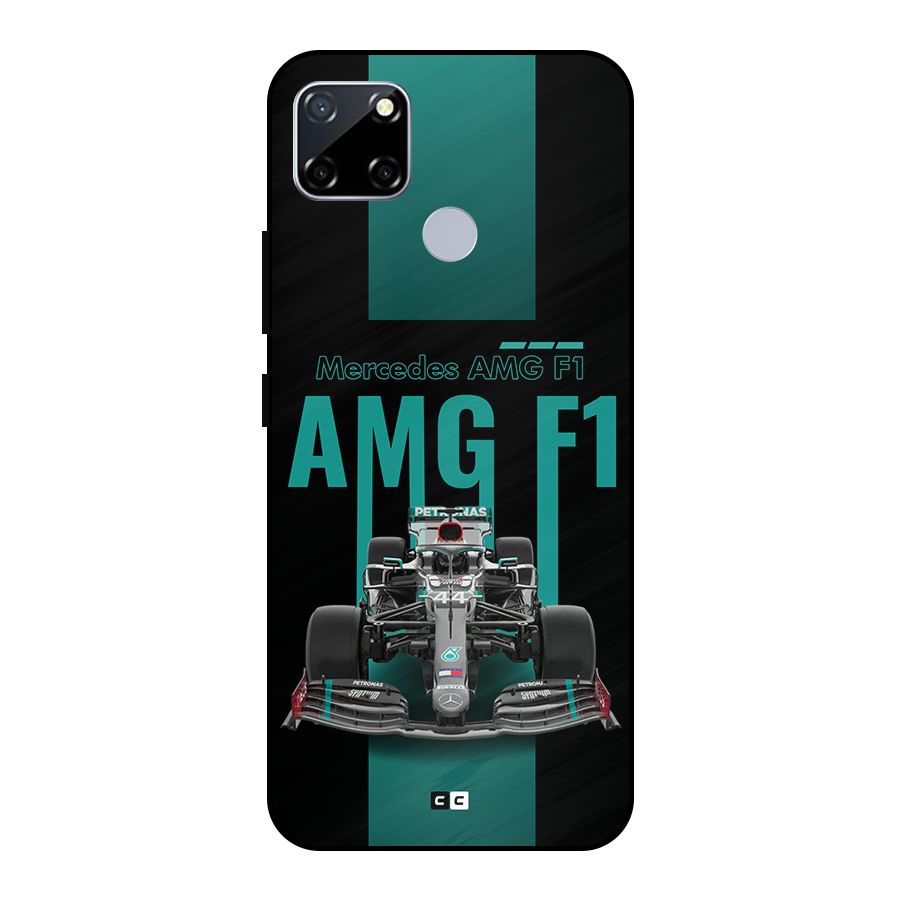 Brisk Car Metal Back Case for Realme Narzo 20