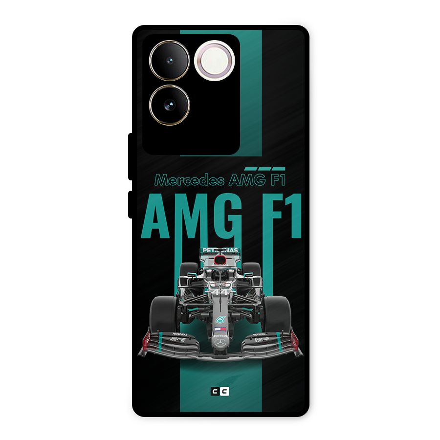 Brisk Car Metal Back Case for Vivo T2 Pro