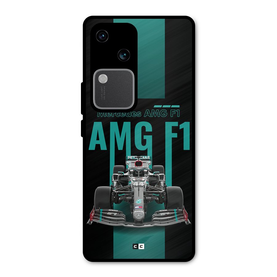 Brisk Car Metal Back Case for Vivo V30 Pro