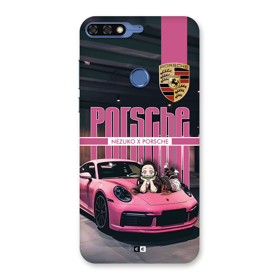 Bubble Race Car Back Case for Honor 7C