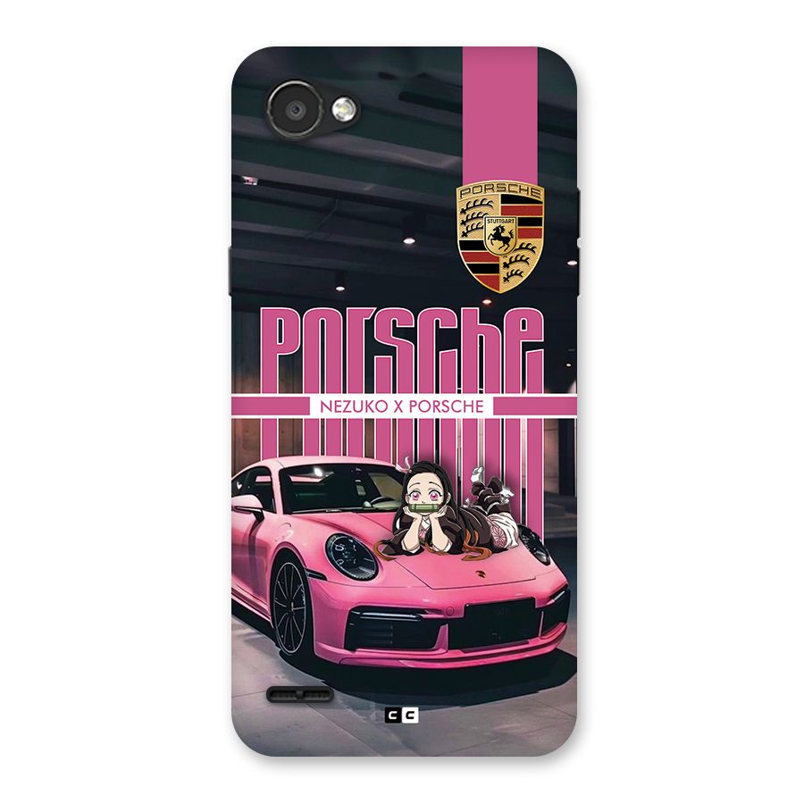Bubble Race Car Back Case for LG Q6