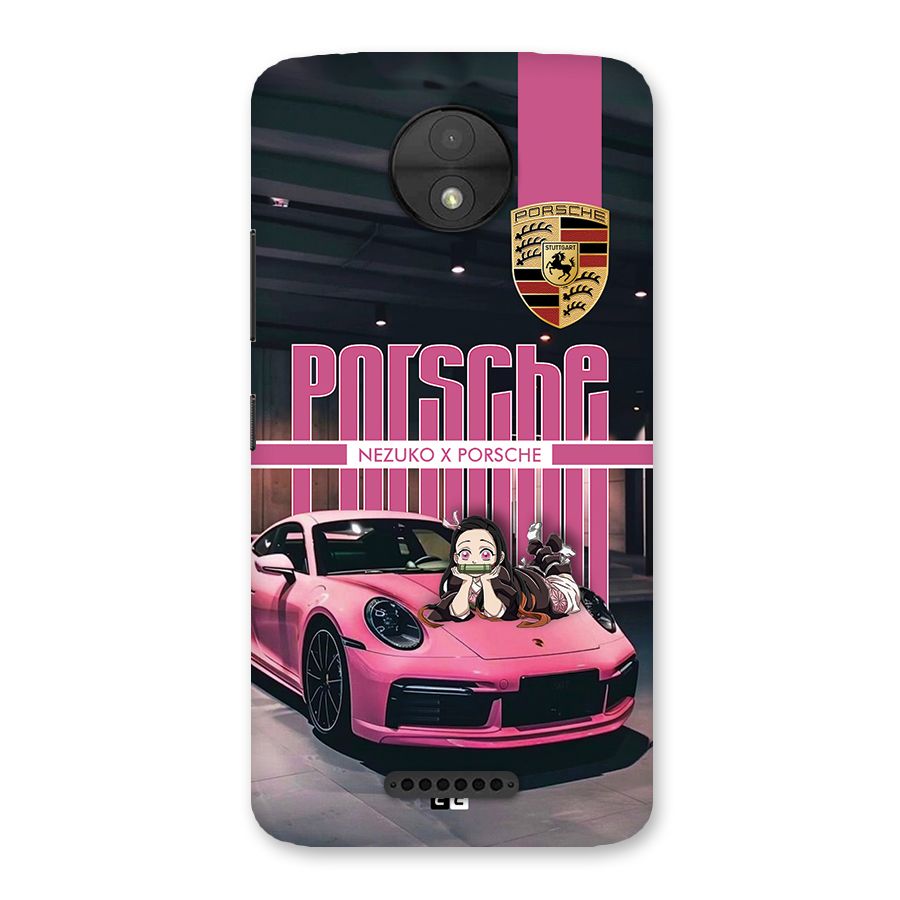 Bubble Race Car Back Case for Moto C