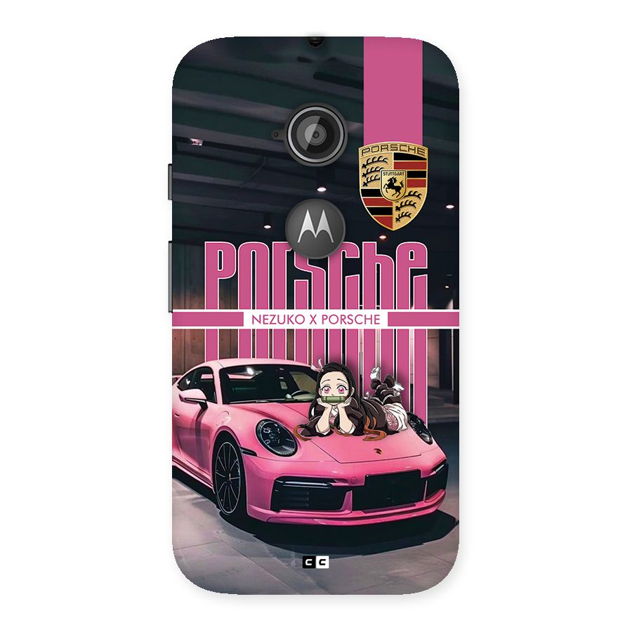 Bubble Race Car Back Case for Moto E 2nd Gen