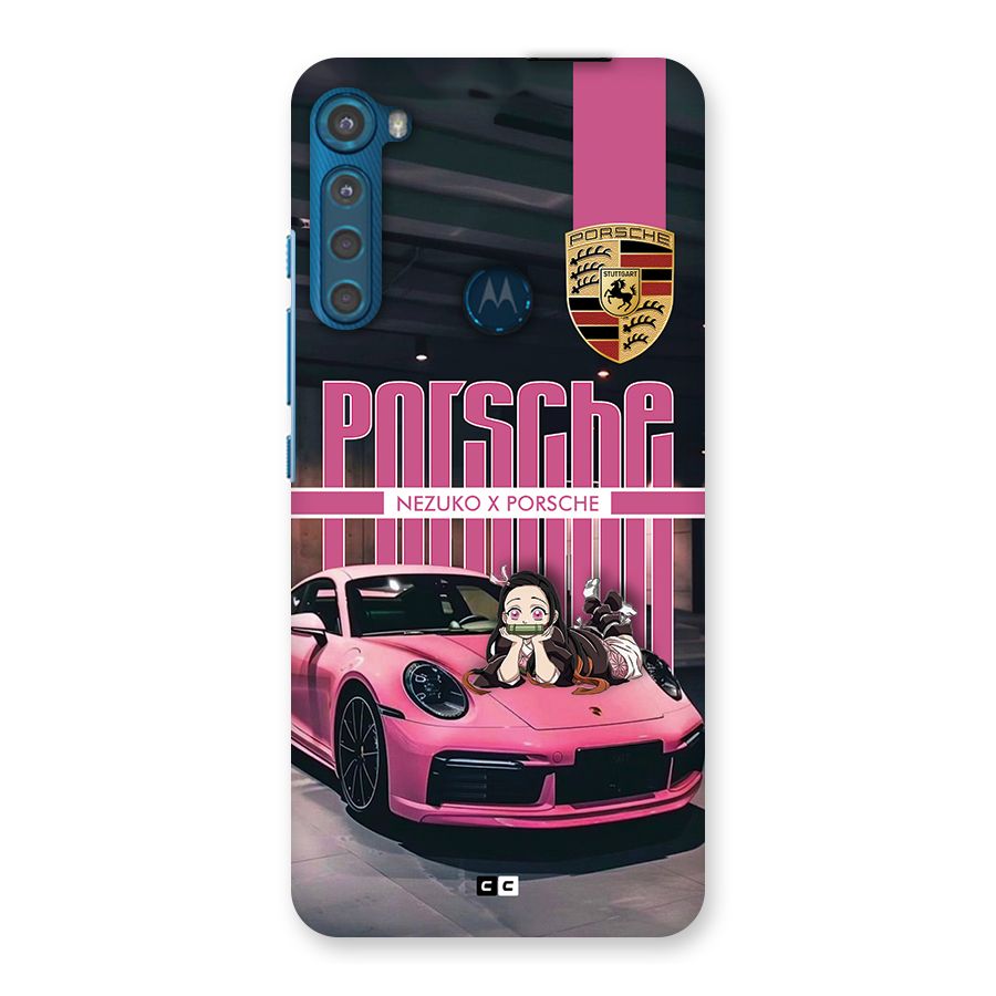 Bubble Race Car Back Case for Motorola One Fusion Plus