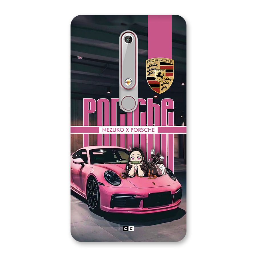 Bubble Race Car Back Case for Nokia 6.1