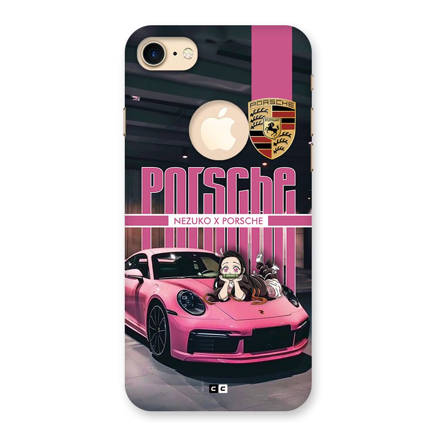 Bubble Race Car Back Case for iPhone 7 Logo Cut