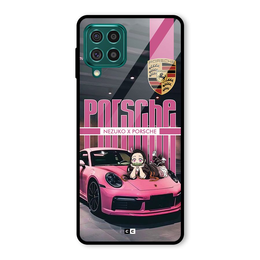 Bubble Race Car Glass Back Case for Galaxy F62