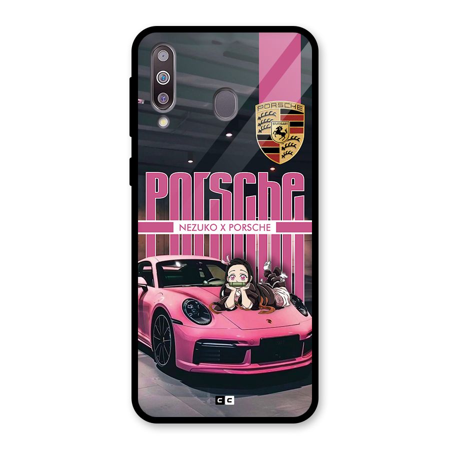Bubble Race Car Glass Back Case for Galaxy M30
