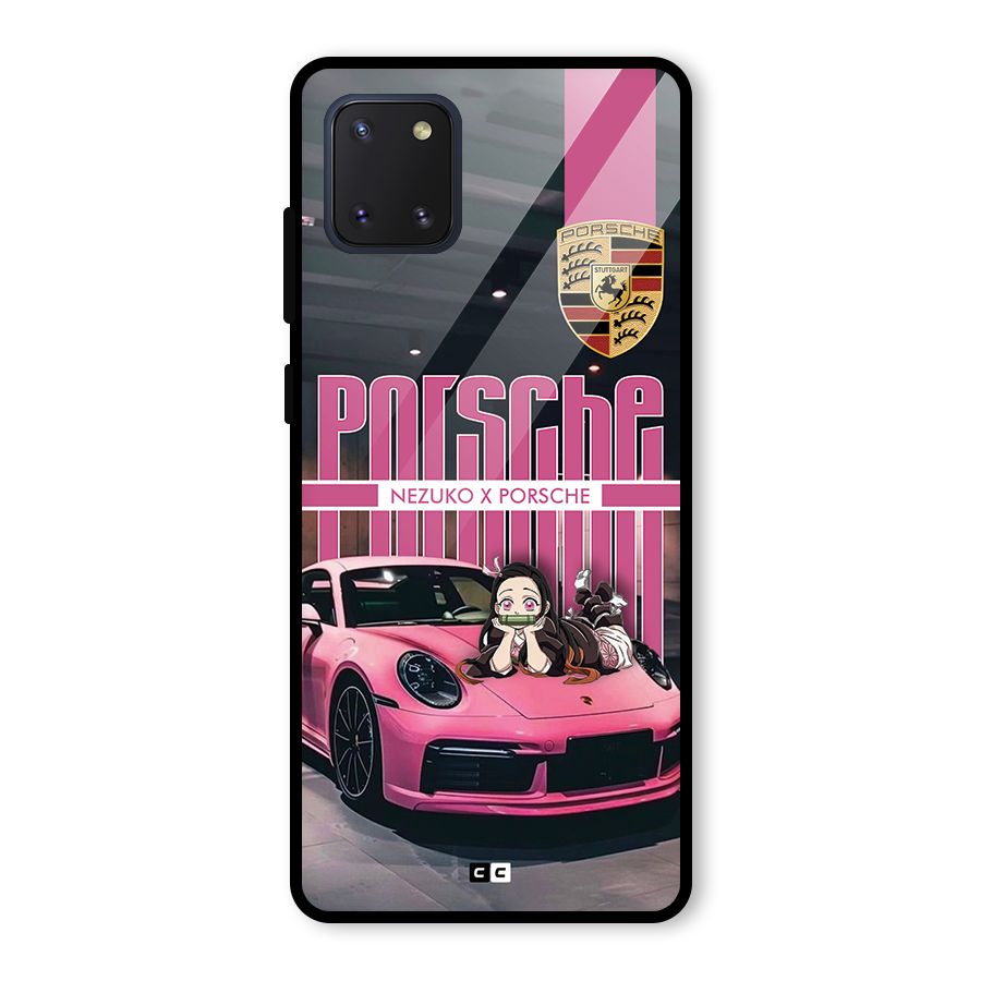 Bubble Race Car Glass Back Case for Galaxy Note 10 Lite