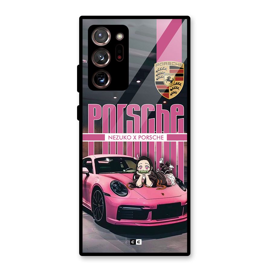 Bubble Race Car Glass Back Case for Galaxy Note 20 Ultra
