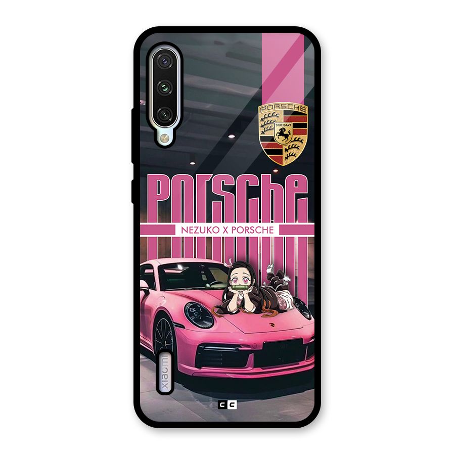 Bubble Race Car Glass Back Case for Mi A3