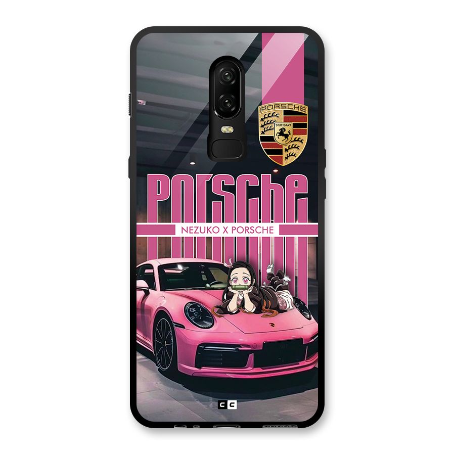 Bubble Race Car Glass Back Case for OnePlus 6
