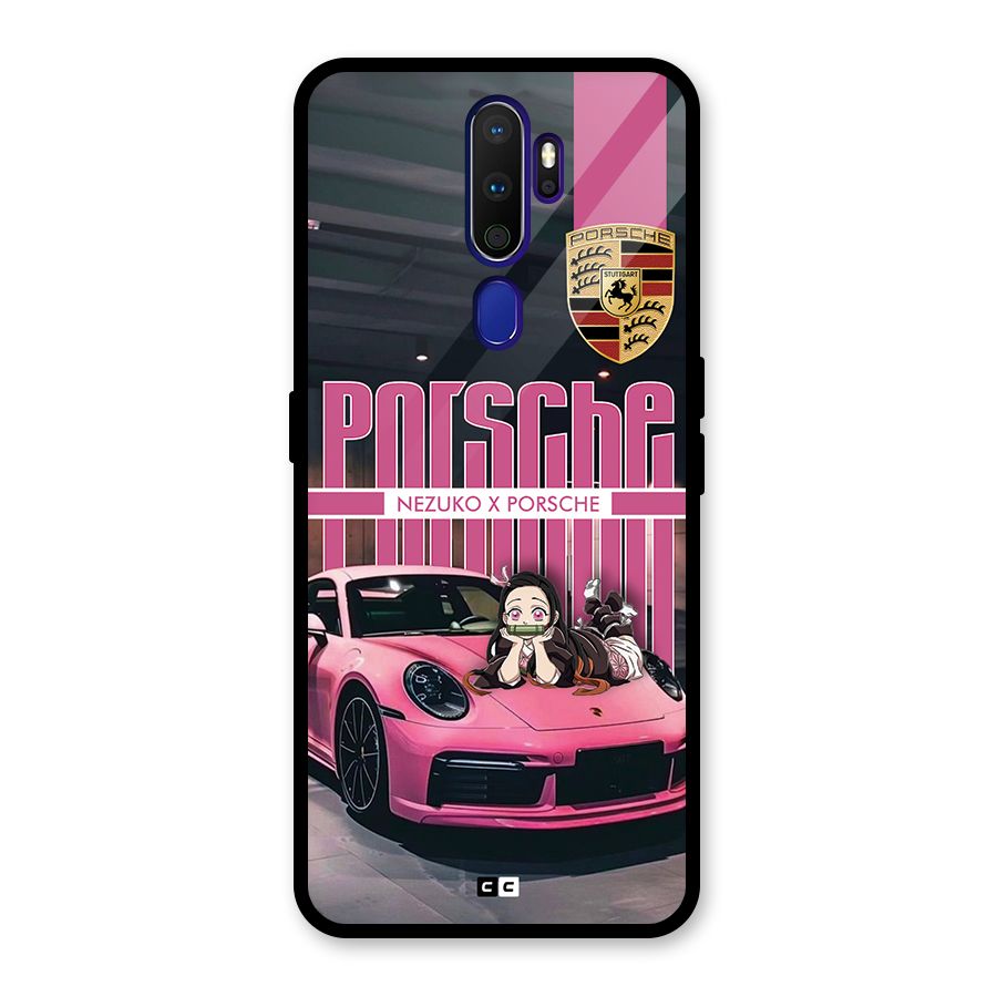 Bubble Race Car Glass Back Case for Oppo A9 (2020)