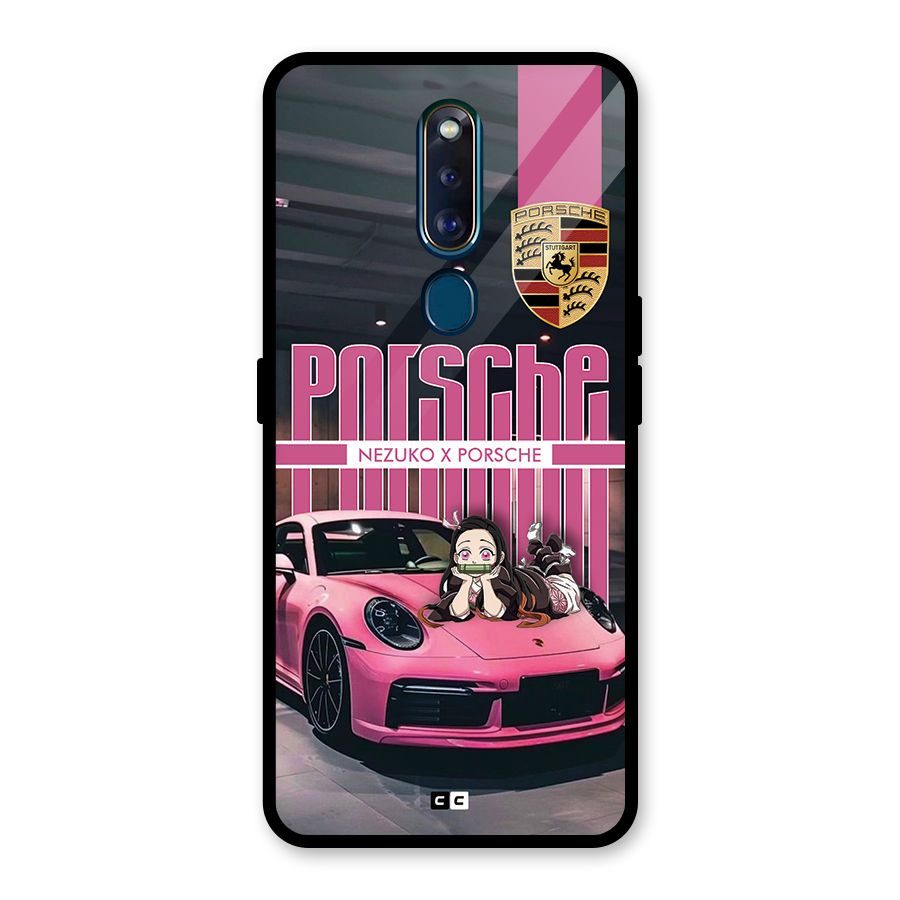 Bubble Race Car Glass Back Case for Oppo F11 Pro