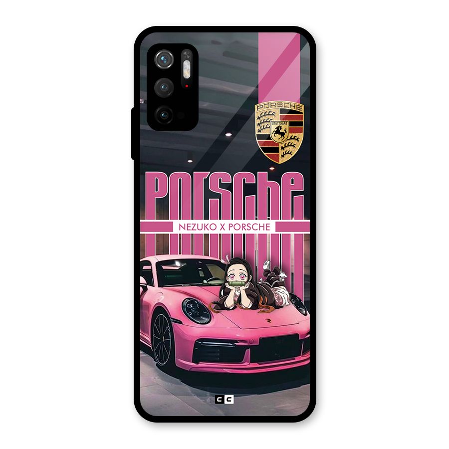 Bubble Race Car Glass Back Case for Poco M3 Pro 5G