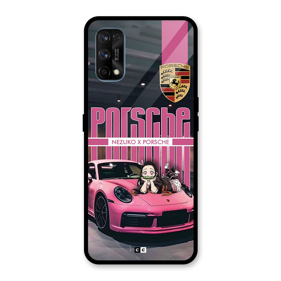 Bubble Race Car Glass Back Case for Realme 7 Pro