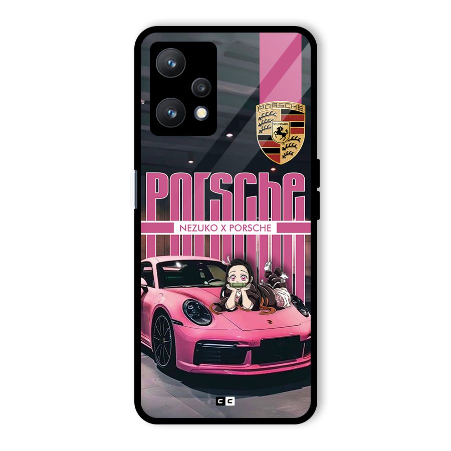 Bubble Race Car Glass Back Case for Realme 9 Pro 5G