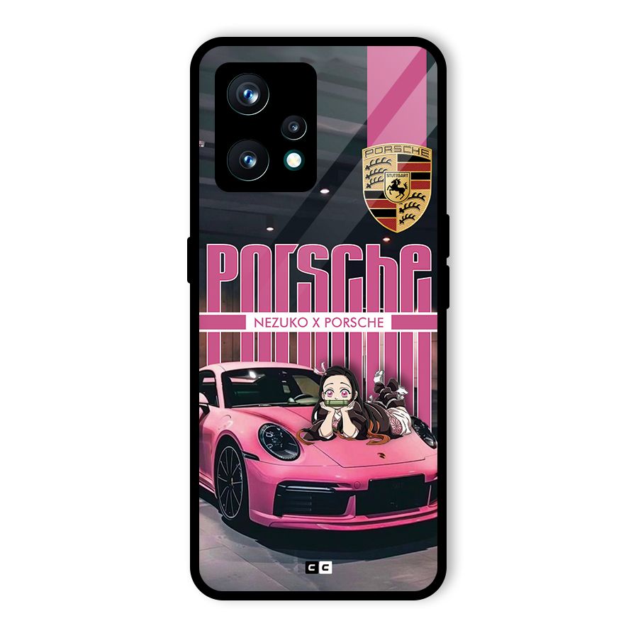 Bubble Race Car Glass Back Case for Realme 9 Pro Plus 5G