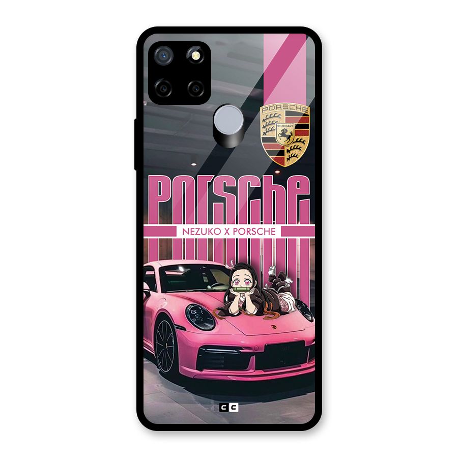 Bubble Race Car Glass Back Case for Realme C12