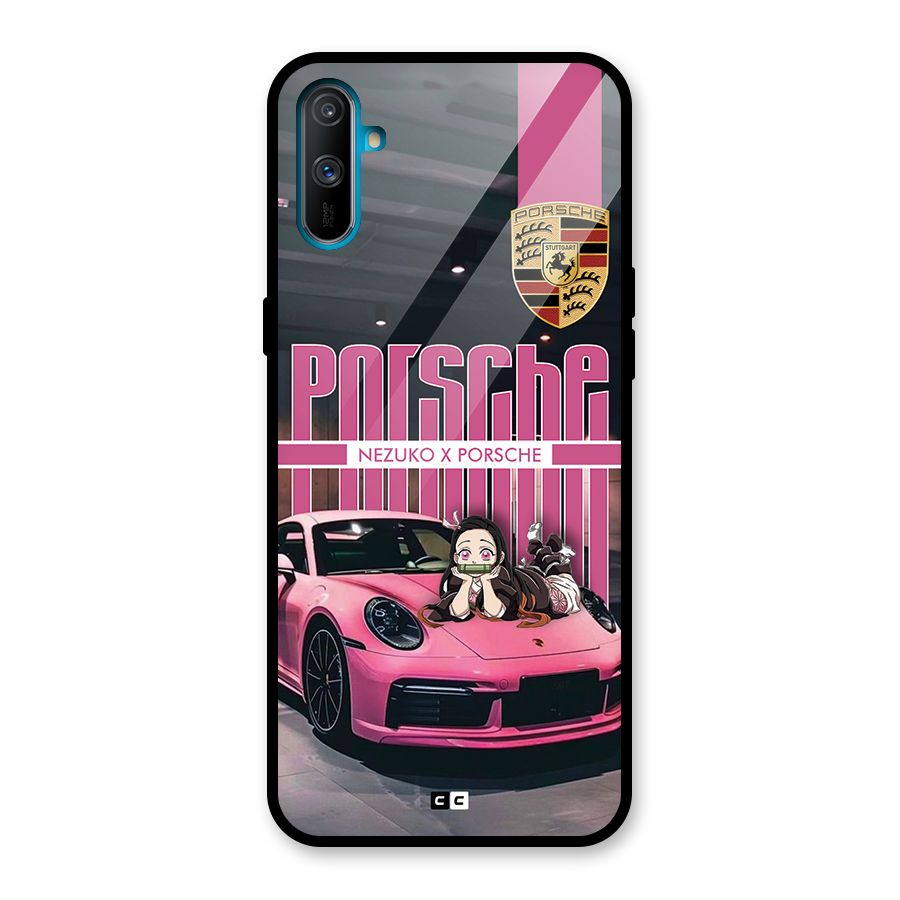 Bubble Race Car Glass Back Case for Realme C3