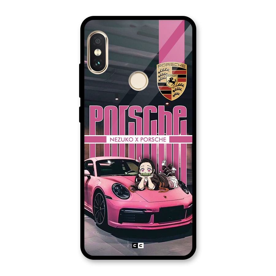 Bubble Race Car Glass Back Case for Redmi Note 5 Pro