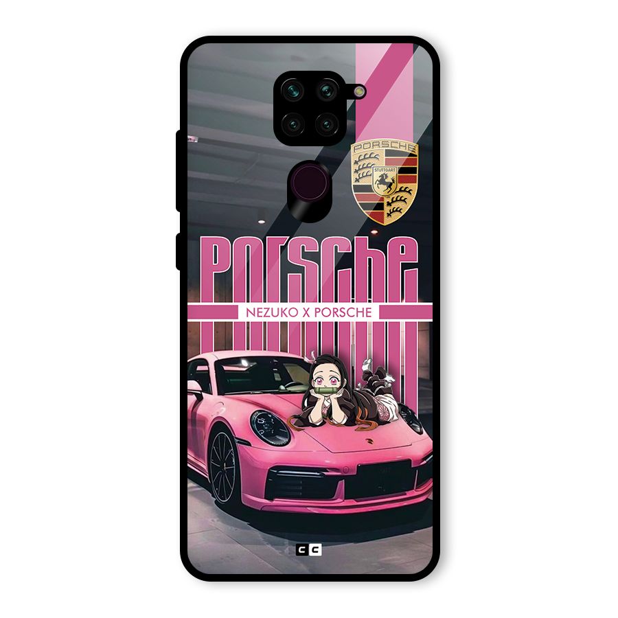 Bubble Race Car Glass Back Case for Redmi Note 9