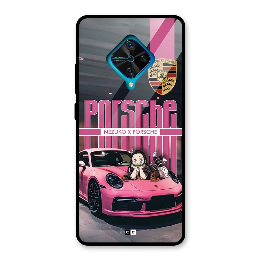 Bubble Race Car Glass Back Case for Vivo S1 Pro