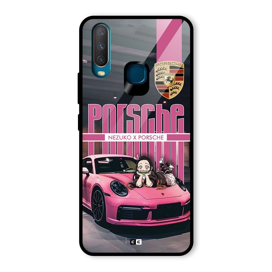 Bubble Race Car Glass Back Case for Vivo U10