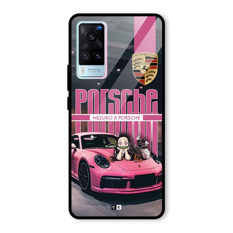 Bubble Race Car Glass Back Case for Vivo X60