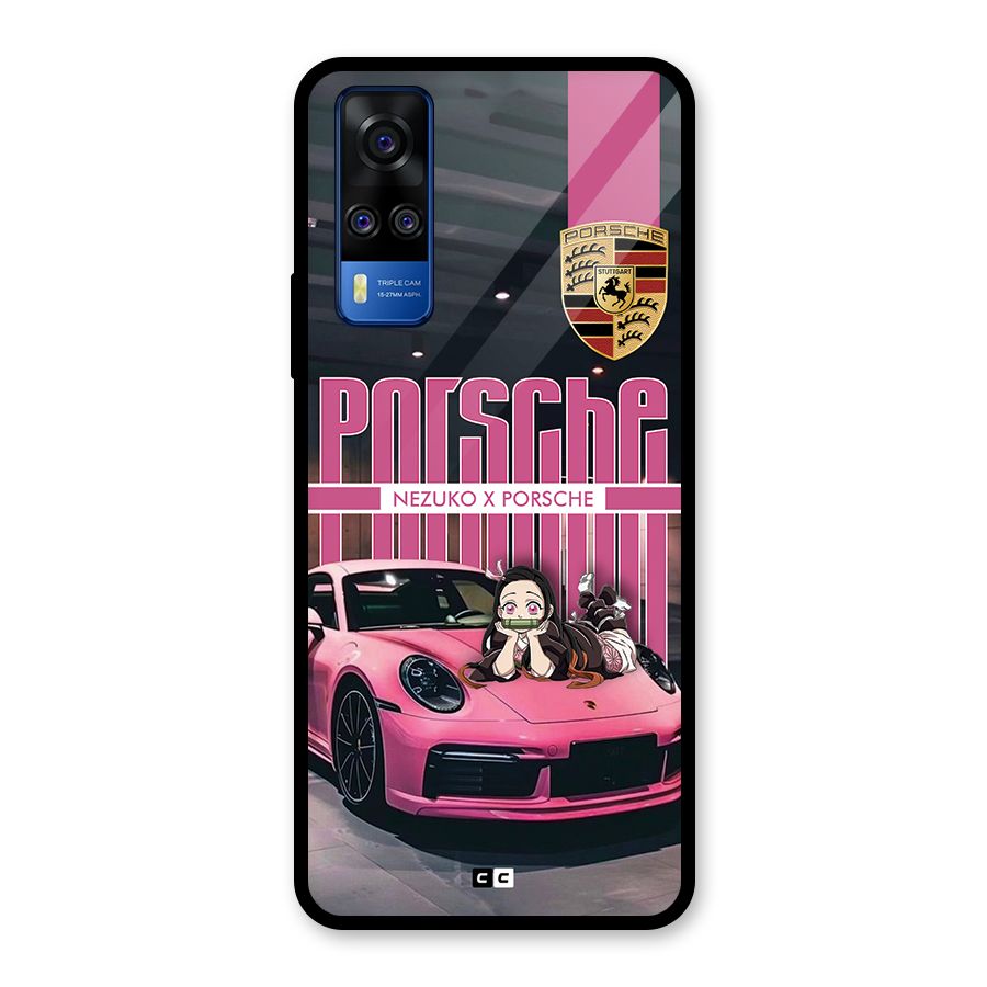 Bubble Race Car Glass Back Case for Vivo Y31
