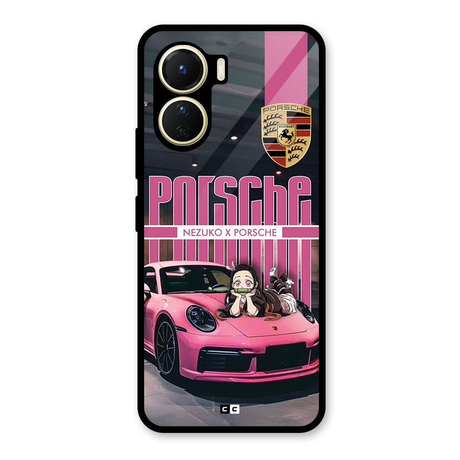 Bubble Race Car Glass Back Case for Vivo Y56