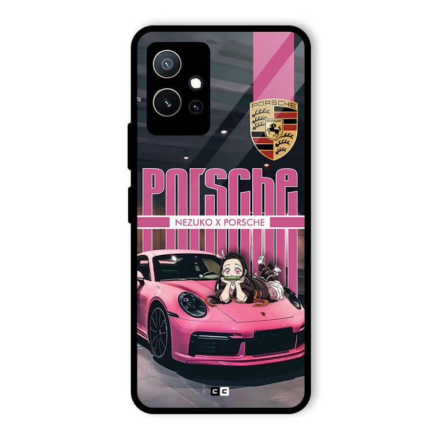 Bubble Race Car Glass Back Case for Vivo Y75 5G
