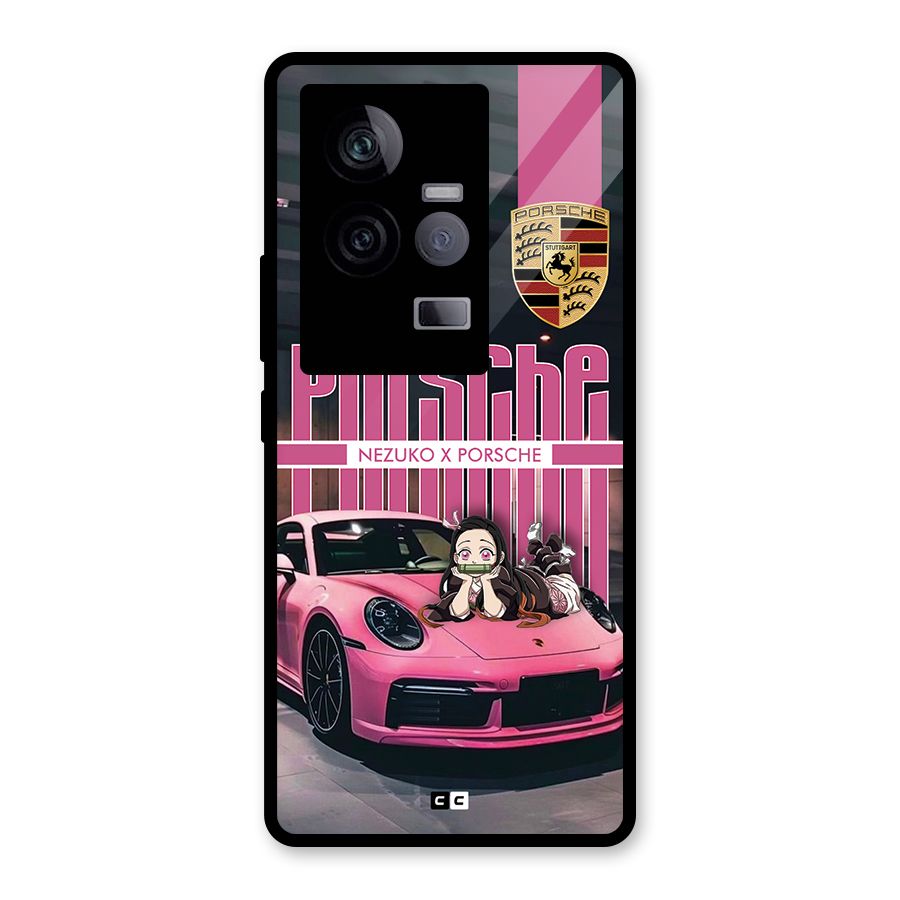 Bubble Race Car Glass Back Case for Vivo iQOO 11 5G