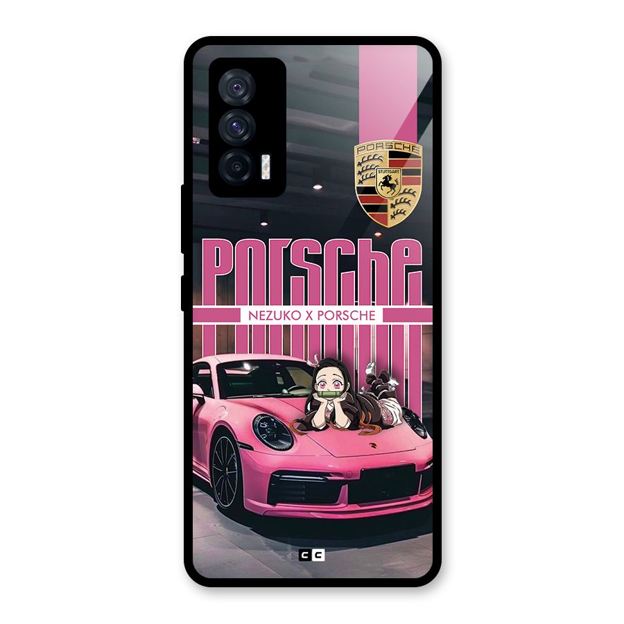 Bubble Race Car Glass Back Case for Vivo iQOO 7 5G