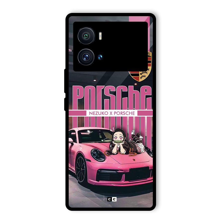Bubble Race Car Glass Back Case for Vivo iQOO 9 Pro