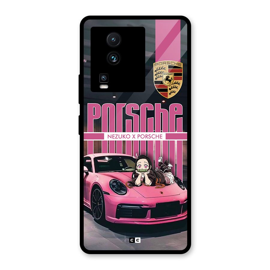 Bubble Race Car Glass Back Case for Vivo iQOO Neo 7