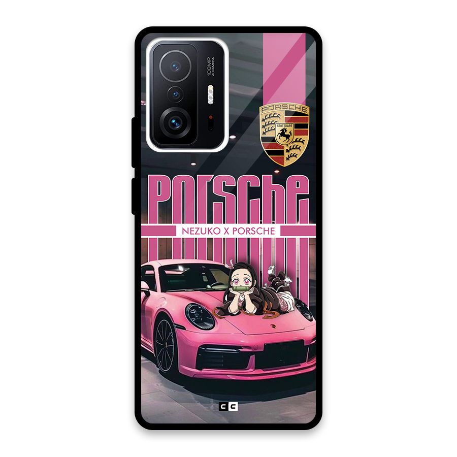 Bubble Race Car Glass Back Case for Xiaomi 11T Pro